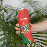 Custom Zimbabwe Cricket Skinny Tumbler Go Chevrons 2003 Color Version - Wonder Print Shop