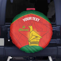 Custom Zimbabwe Cricket Spare Tire Cover Go Chevrons 2003 Color Version - Wonder Print Shop