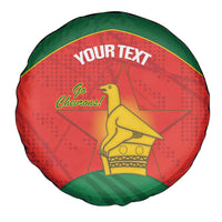 Custom Zimbabwe Cricket Spare Tire Cover Go Chevrons 2003 Color Version - Wonder Print Shop