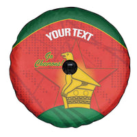 Custom Zimbabwe Cricket Spare Tire Cover Go Chevrons 2003 Color Version - Wonder Print Shop