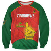Custom Zimbabwe Cricket Sweatshirt Go Chevrons 2003 Color Version - Wonder Print Shop