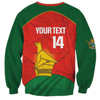 Custom Zimbabwe Cricket Sweatshirt Go Chevrons 2003 Color Version - Wonder Print Shop