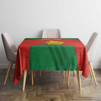 Custom Zimbabwe Cricket Tablecloth Go Chevrons 2003 Color Version - Wonder Print Shop