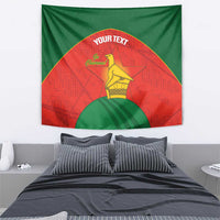 Custom Zimbabwe Cricket Tapestry Go Chevrons 2003 Color Version - Wonder Print Shop