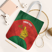 Custom Zimbabwe Cricket Tote Bag Go Chevrons 2003 Color Version - Wonder Print Shop