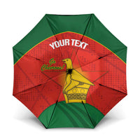 Custom Zimbabwe Cricket Umbrella Go Chevrons 2003 Color Version - Wonder Print Shop