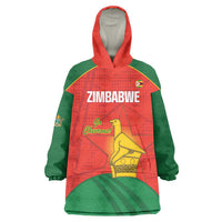 Custom Zimbabwe Cricket Wearable Blanket Hoodie Go Chevrons 2003 Color Version - Wonder Print Shop