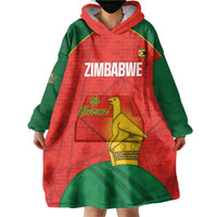 Custom Zimbabwe Cricket Wearable Blanket Hoodie Go Chevrons 2003 Color Version - Wonder Print Shop
