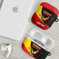 Custom Uganda Cricket AirPods Case Go Cranes African Pattern - Wonder Print Shop