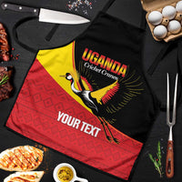 Custom Uganda Cricket Apron Go Cranes African Pattern - Wonder Print Shop