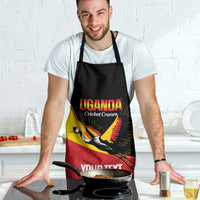 Custom Uganda Cricket Apron Go Cranes African Pattern - Wonder Print Shop