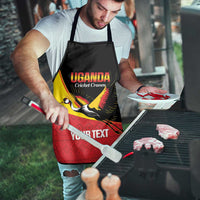 Custom Uganda Cricket Apron Go Cranes African Pattern - Wonder Print Shop