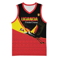 Custom Uganda Cricket Basketball Jersey Go Cranes African Pattern - Wonder Print Shop