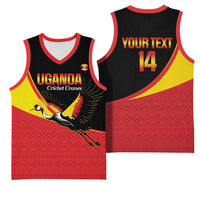Custom Uganda Cricket Basketball Jersey Go Cranes African Pattern - Wonder Print Shop