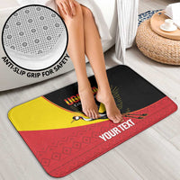 Custom Uganda Cricket Bathroom Set Go Cranes African Pattern - Wonder Print Shop