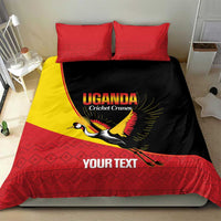 Custom Uganda Cricket Bedding Set Go Cranes African Pattern - Wonder Print Shop