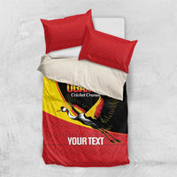 Custom Uganda Cricket Bedding Set Go Cranes African Pattern - Wonder Print Shop