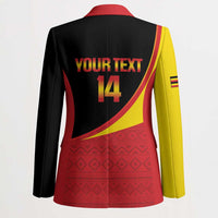 Custom Uganda Cricket Blazer Go Cranes African Pattern - Wonder Print Shop