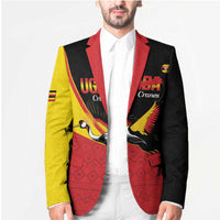 Custom Uganda Cricket Blazer Go Cranes African Pattern - Wonder Print Shop