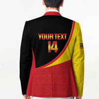 Custom Uganda Cricket Blazer Go Cranes African Pattern - Wonder Print Shop