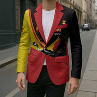 Custom Uganda Cricket Blazer Go Cranes African Pattern - Wonder Print Shop
