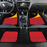 Custom Uganda Cricket Car Mats Go Cranes African Pattern - Wonder Print Shop