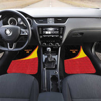 Custom Uganda Cricket Car Mats Go Cranes African Pattern - Wonder Print Shop