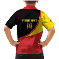 Custom Uganda Cricket Family Matching Mermaid Dress and Hawaiian Shirt Go Cranes African Pattern - Wonder Print Shop