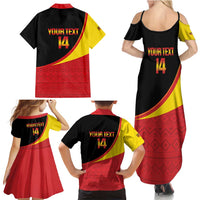 Custom Uganda Cricket Family Matching Summer Maxi Dress and Hawaiian Shirt Go Cranes African Pattern - Wonder Print Shop