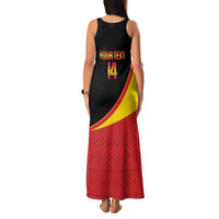 Custom Uganda Cricket Family Matching Tank Maxi Dress and Hawaiian Shirt Go Cranes African Pattern - Wonder Print Shop