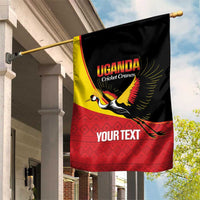 Custom Uganda Cricket Garden Flag Go Cranes African Pattern - Wonder Print Shop