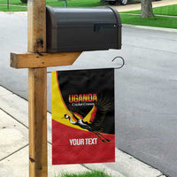 Custom Uganda Cricket Garden Flag Go Cranes African Pattern - Wonder Print Shop