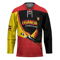 Custom Uganda Cricket Hockey Jersey Go Cranes African Pattern - Wonder Print Shop