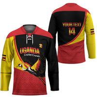 Custom Uganda Cricket Hockey Jersey Go Cranes African Pattern - Wonder Print Shop
