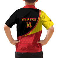 Custom Uganda Cricket Kid Hawaiian Shirt Go Cranes African Pattern - Wonder Print Shop