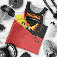 Custom Uganda Cricket Men Tank Top Go Cranes African Pattern - Wonder Print Shop
