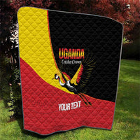 Custom Uganda Cricket Quilt Go Cranes African Pattern - Wonder Print Shop