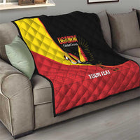 Custom Uganda Cricket Quilt Go Cranes African Pattern - Wonder Print Shop