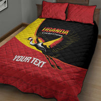 Custom Uganda Cricket Quilt Bed Set Go Cranes African Pattern - Wonder Print Shop
