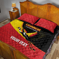 Custom Uganda Cricket Quilt Bed Set Go Cranes African Pattern - Wonder Print Shop