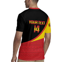 Custom Uganda Cricket Rugby Jersey Go Cranes African Pattern - Wonder Print Shop