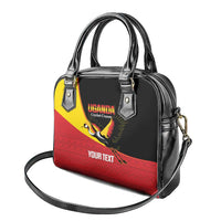 Custom Uganda Cricket Shoulder Handbag Go Cranes African Pattern - Wonder Print Shop