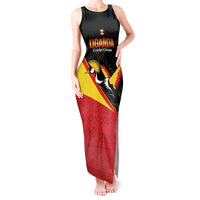 Custom Uganda Cricket Tank Maxi Dress Go Cranes African Pattern - Wonder Print Shop