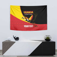 Custom Uganda Cricket Tapestry Go Cranes African Pattern - Wonder Print Shop