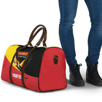 Custom Uganda Cricket Travel Bag Go Cranes African Pattern - Wonder Print Shop