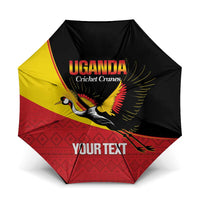 Custom Uganda Cricket Umbrella Go Cranes African Pattern - Wonder Print Shop