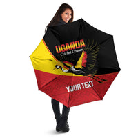 Custom Uganda Cricket Umbrella Go Cranes African Pattern - Wonder Print Shop