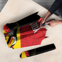 Custom Uganda Cricket Umbrella Go Cranes African Pattern - Wonder Print Shop