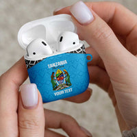 Custom Tanzania Cricket AirPods Case Go Cows Sporty African Pattern - Wonder Print Shop