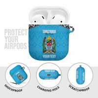 Custom Tanzania Cricket AirPods Case Go Cows Sporty African Pattern - Wonder Print Shop